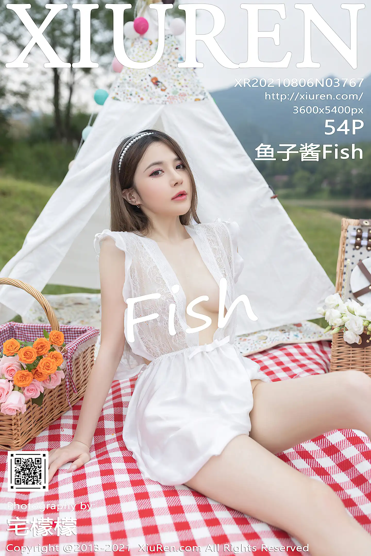 [XiuRen秀人网]No.3767_模特鱼子酱Fish湖畔野餐主题户外大尺度全脱秀诱人胴体诱惑写真54P-秀人网 - XiuRen.Space